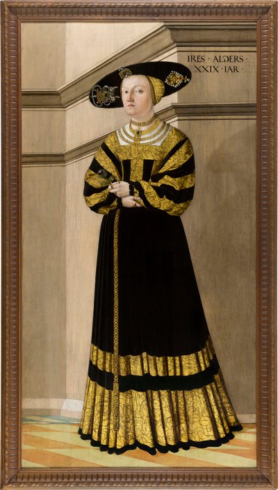 Ritratto di Anna von Rosental, 1529 da Jakob Seisenegger