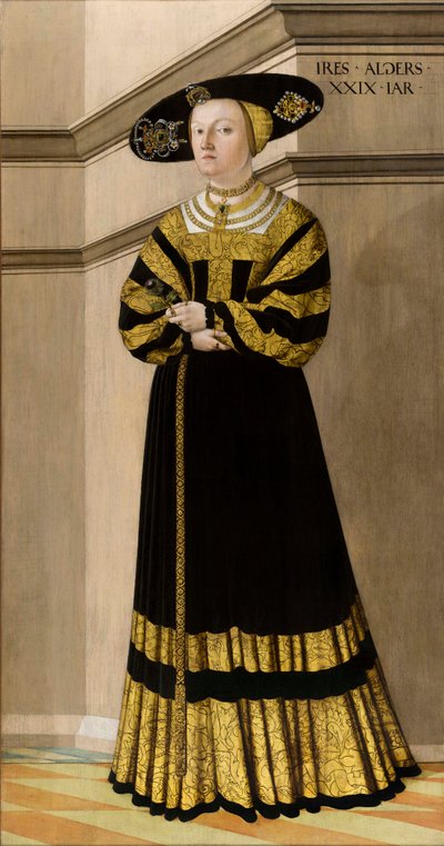 Ritratto di Anna von Rosental, 1529 da Jakob Seisenegger
