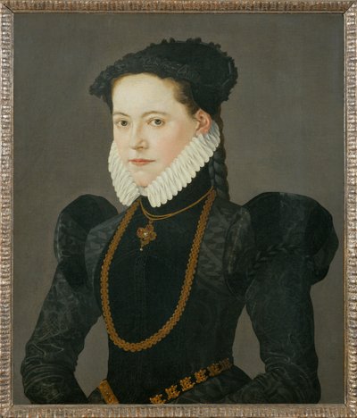 Ritratto della figlia del conte Friedrich di Oettingen ... (dipinto su tela) da Jakob Seisenegger