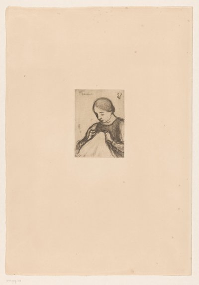 Ritratto di Malvina Dedeyn con ricamo da Jakob Smits