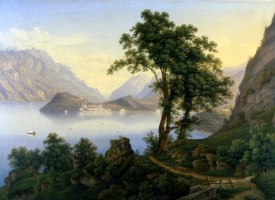 Veduta di Bellagio sul Lago di Como. XIX secolo da Jakob Suter