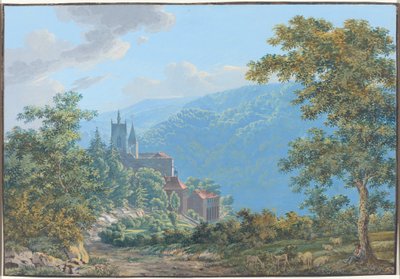 Una Fortezza in un Paesaggio Montano all