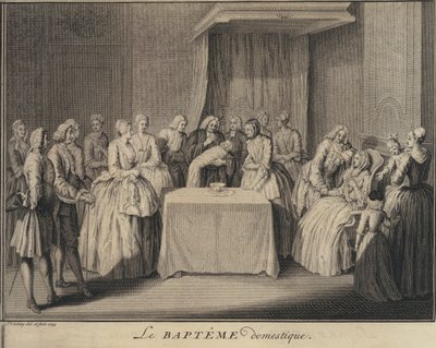Un battesimo domestico da Jakob van der Schley