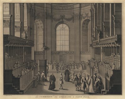 Comunione anglicana nella Cattedrale di San Paolo, Londra da Jakob van der Schley