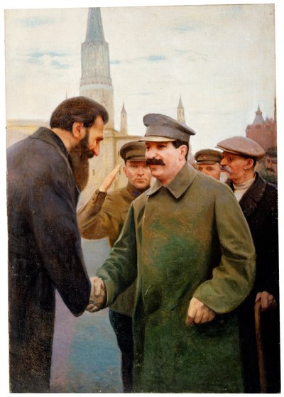 Josef Stalin e il geofisico Otto Y Schmidt, anni 