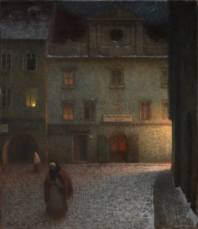 Strada di Sera da Jakub Schikaneder