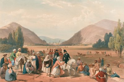 Ingresso a Kabul da Killa-Kazee, c.1840 da James (after) Atkinson
