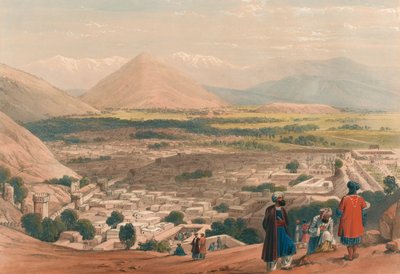 Il Balla Hissar e la città di Caubul, dalla parte superiore della cittadella da James (after) Atkinson
