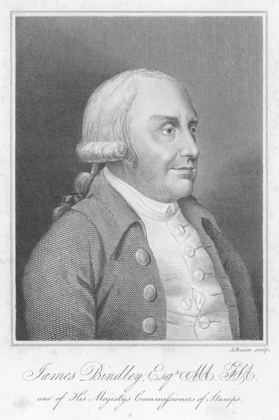 James Bindley, funzionario inglese, antiquario e collezionista di libri (incisione) da James (after) Basire