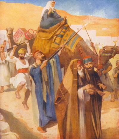 Terra Santa: La processione di una sposa di villaggio da James (after) Clark