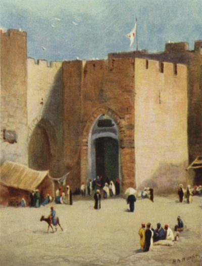 Jaffa; o, "Porta del Pesce" (litografia a colori) da James (after) Clark