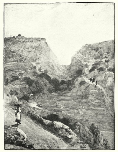 La Valle del Re, Gerusalemme (litografia) da James (after) Clark