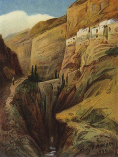 Wady Kelt; o, il torrente Cherith da James (after) Clark