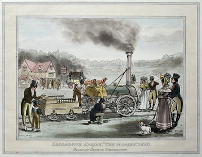 Locomotiva "The Rocket," costruita da George Stephenson da James (after) Naysmith
