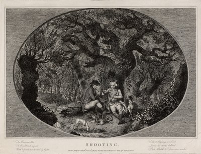Caccia, inciso da Robert Pollard (1755-1838), pubblicato nel 1784 da James (after) Pollard