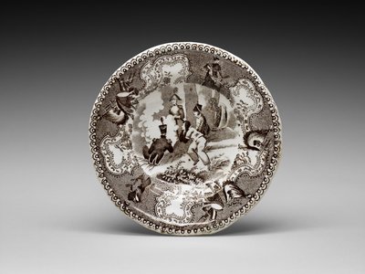 Piatto da tazza, c. 1837-1856 da James (attr.to) Beech