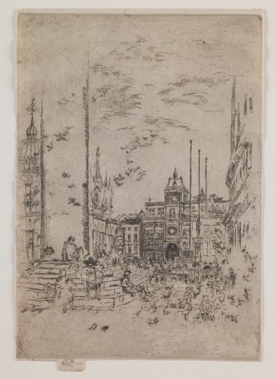 La Piazzetta da James Abbott McNeill Whistler