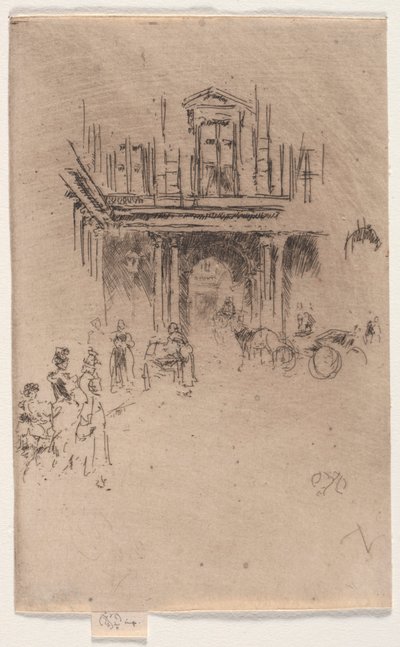 Un angolo del Palais Royal da James Abbott McNeill Whistler