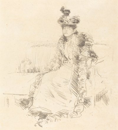 Una signora seduta, 1893 da James Abbott McNeill Whistler