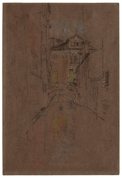 Un canale veneziano, 1879-1880 da James Abbott McNeill Whistler