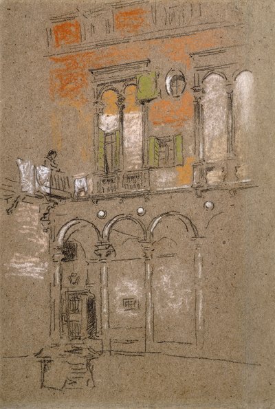 Un cortile veneziano da James Abbott McNeill Whistler