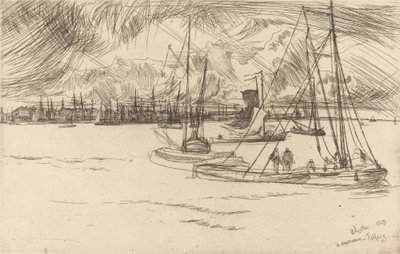 Amsterdam dal Tolhuis, 1863 da James Abbott McNeill Whistler