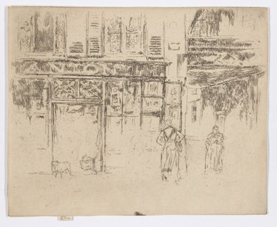 La bottega di stampa di Antony, Rue de Seine, c.1892-93 da James Abbott McNeill Whistler
