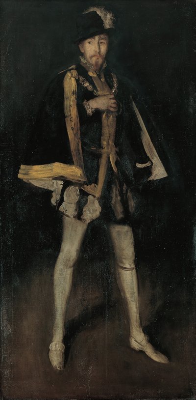 Disposizione in nero, n. 3: Sir Henry Irving come Filippo II di Spagna, 1876, rielaborato 1885 da James Abbott McNeill Whistler