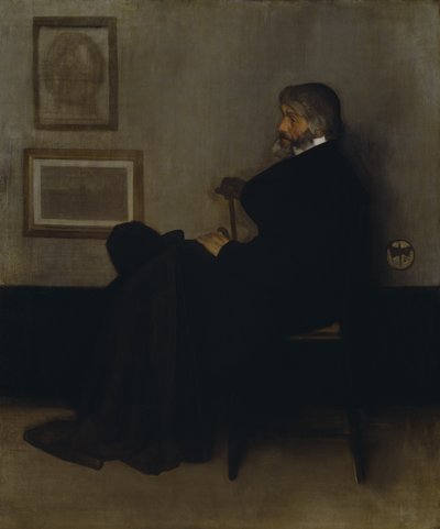 Composizione in Grigio e Nero, No.2: Ritratto di Thomas Carlyle (1795-1881) 1872-73 da James Abbott McNeill Whistler