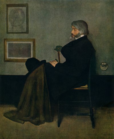 Composizione in grigio e nero, n.2: Thomas Carlyle, c1872 da James Abbott McNeill Whistler