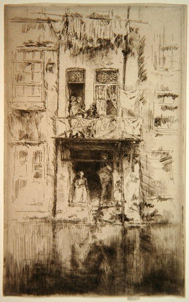 Balcone, Amsterdam da James Abbott McNeill Whistler