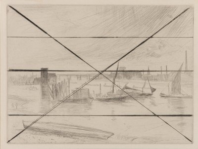 Alba a Battersea, Cadogan Pier, 1861 da James Abbott McNeill Whistler