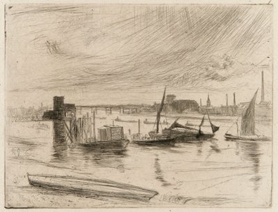 Alba a Battersea, Cadogan Pier da James Abbott McNeill Whistler