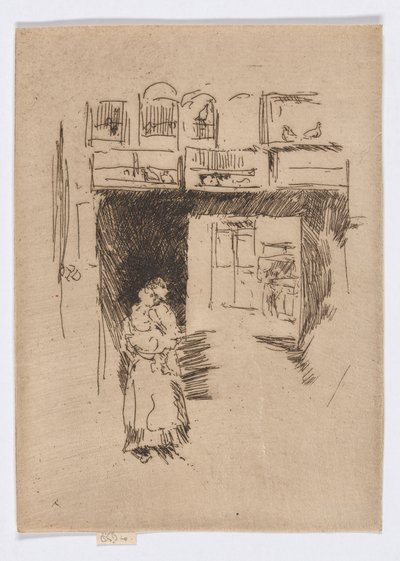Negozio di uccelli - Seven Dials, c.1886-88 da James Abbott McNeill Whistler