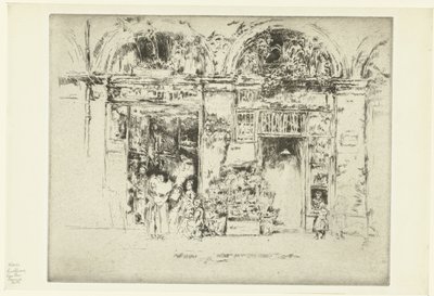 Negozio di fiori da James Abbott McNeill Whistler