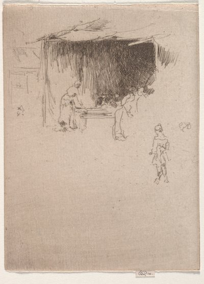 Bancarella a una fiera da James Abbott McNeill Whistler