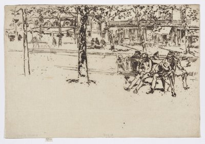 Boulevard Poissonnière, Parigi, c.1892-93 da James Abbott McNeill Whistler