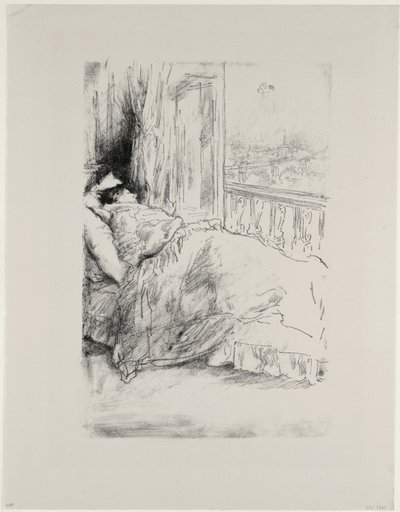 Dal balcone, 1896 da James Abbott McNeill Whistler