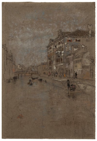 Canale a Venezia Magazzino del Tabacco, 1879-1880 da James Abbott McNeill Whistler