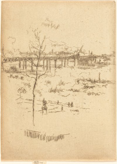 Ponte Ferroviario di Charing Cross, c. 1887 da James Abbott McNeill Whistler