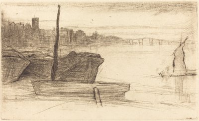 Ponte e Chiesa di Chelsea, c. 1870-1871 da James Abbott McNeill Whistler