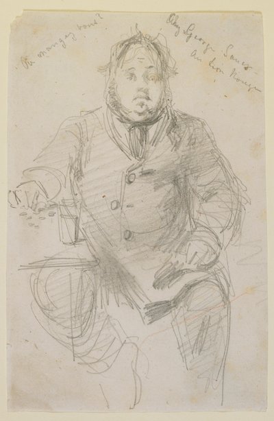 Chez George Sauer a Lion Rouge, 1858 da James Abbott McNeill Whistler