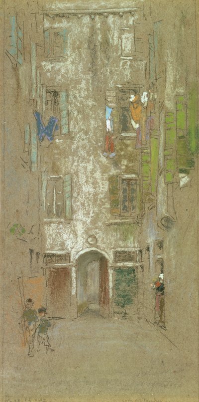 Corte del Paradiso, 1880 da James Abbott McNeill Whistler