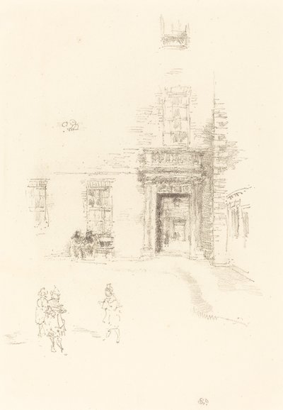 Cortile, Ospedale di Chelsea da James Abbott McNeill Whistler