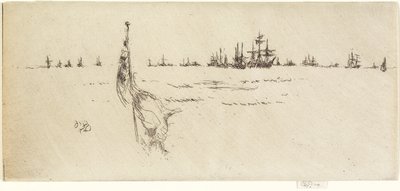 Abbassare la Bandiera, 1887 da James Abbott McNeill Whistler