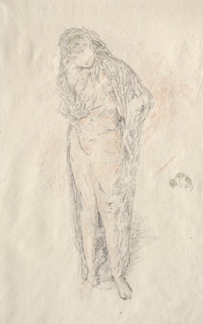 Figura drappeggiata in piedi da James Abbott McNeill Whistler