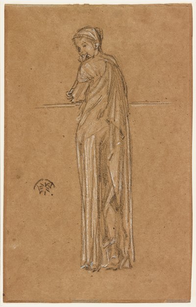 Figura drappeggiata in piedi da James Abbott McNeill Whistler