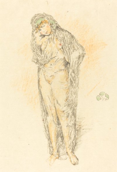 Figura drappeggiata, in piedi, 1891 da James Abbott McNeill Whistler