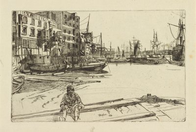 Eagle Wharf Tyzac Whiteley and Co., 1859 da James Abbott McNeill Whistler