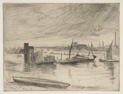 Mattina Presto, Battersea, 1861 da James Abbott McNeill Whistler